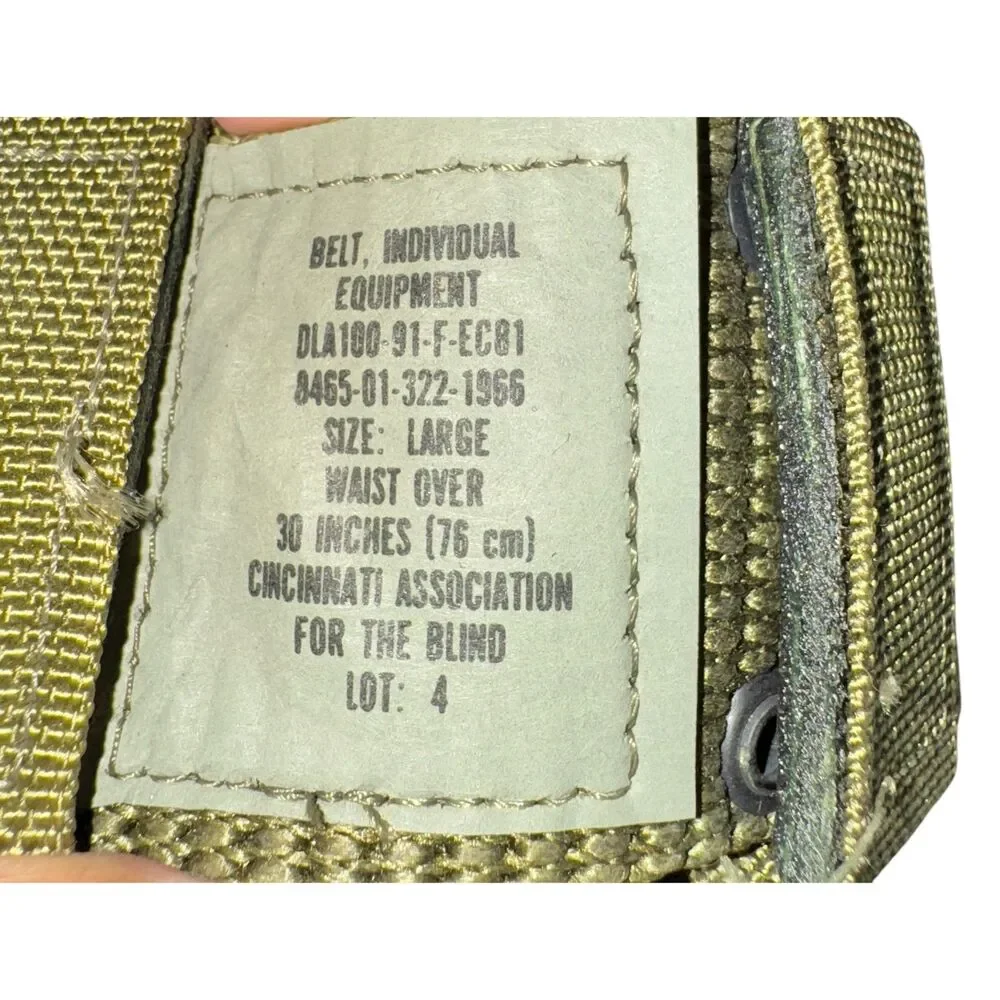 Green US Army Water Canteen And Cover With Clips‎ And Military Belt Ammo Pouch